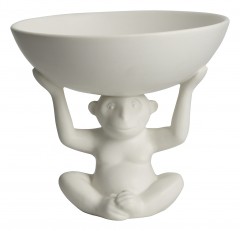 MONKEY SECOND BOWL WHITE 